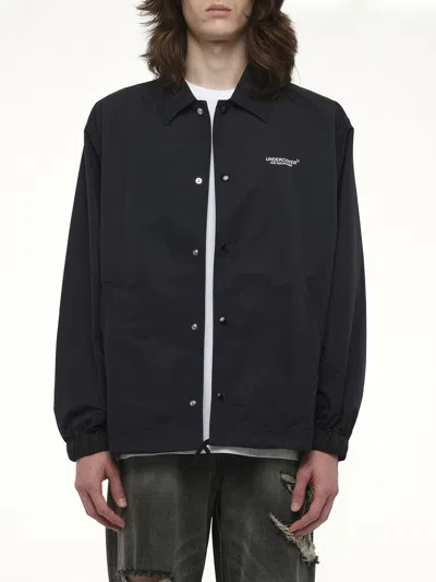 Undercover Men's Coach Jacket In Black