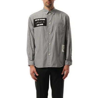 Undercover Men's For Five Colours Stripe Shirt In Black