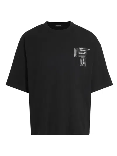 Undercover Men's Logo Cotton Oversized T-shirt In Black