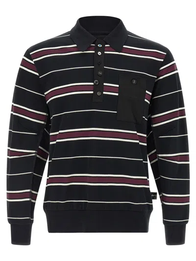 Undercover Men's Long Sleeve Polo Shirt In Multicolor