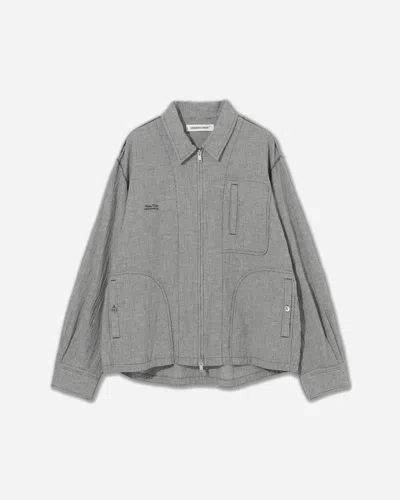 Undercover Men S Linen-ramie Blend Cotton Jacket White / In Multi