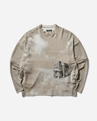 Undercover Men S Linen Total Pattern Sweater Natural In Sand
