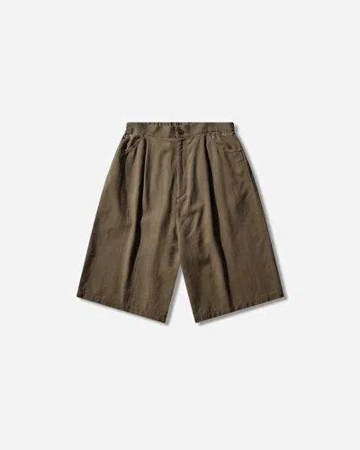 Undercover Men S Pleated Shorts Khaki In Gray