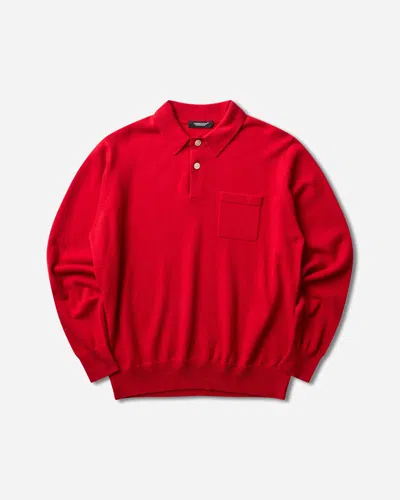 Undercover Men S Wool Polo Sweater In Red