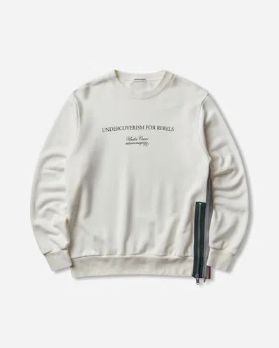 Undercover Men S Zipped Crewneck Sweatshirt Off In Neutral