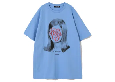 Pre-owned Undercover Men's  X Verdy Girls Don't Cry T-shirt In Light Blue