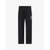 Undercover Trousers Graphic Print Elastic Waistband In Black