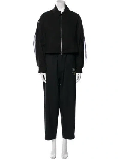 Pre-owned Undercover Mesh Accents Pant Set In Black