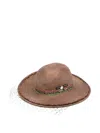 Undercover Mesh Detailing Sun Hat In Brown