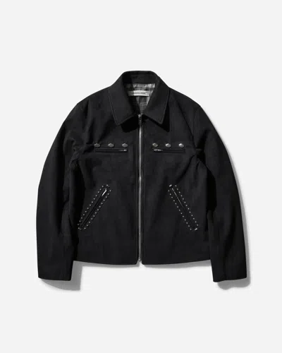 Undercover Micro Suede Studded Jacket In Black