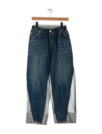 Pre-owned Undercover Mid-rise Straight Leg Jeans In Blue