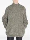 Undercover Mock-neck Wool Sweater In Green