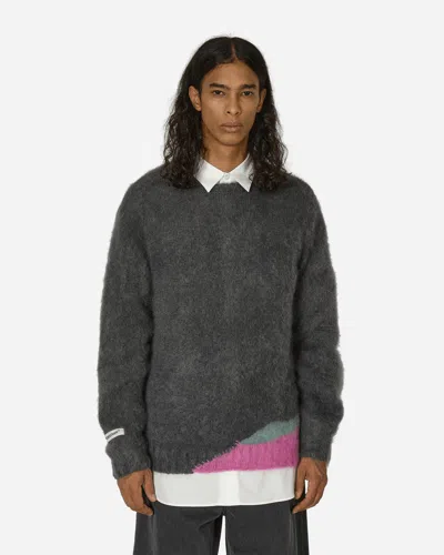 Undercover Mohair Knit Sweater In Gray