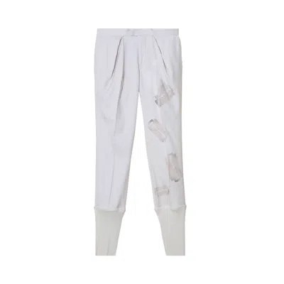 Pre-owned Undercover Mononoke Blade Motif Tapered Trousers 'white' | Women's Size 1