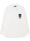Undercover Button-down Collar Shirt With Front Pocket In 白色