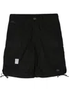 Undercover Multi-pockets Drawstring Hem Shorts In Black