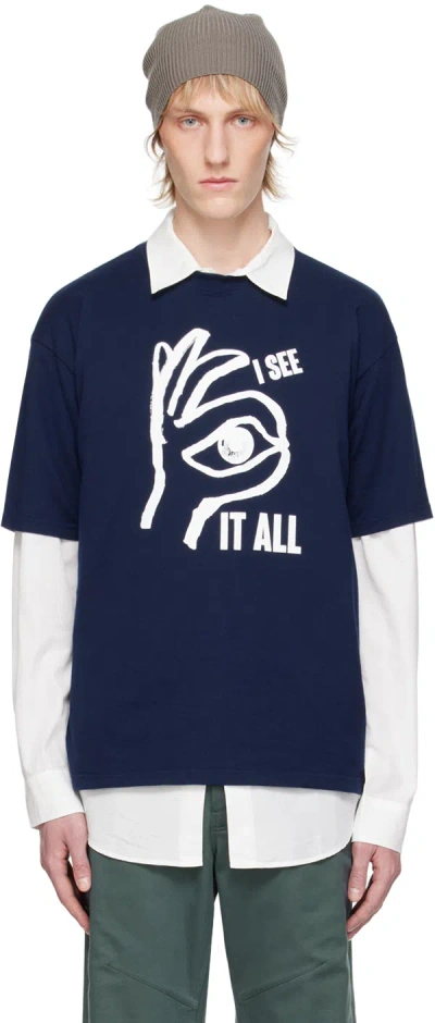 Undercover Navy Graphic T-shirt