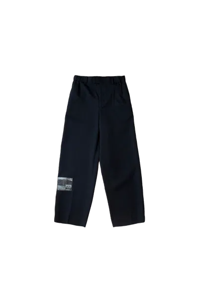 Undercover Navy Patch Trousers In Blue