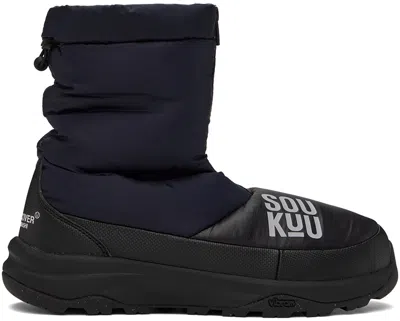 Undercover Navy The North Face Edition Soukuu Nuptse Boots In Aviatornavy/tnfblack