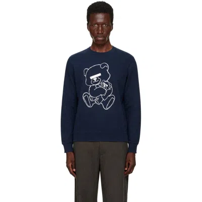 Undercover Navy Ub0d4801-2 Sweatshirt