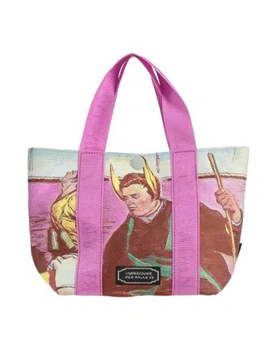 Undercover Neo Rauch 24 Woman Handbag Mauve Size - Polyester In Purple