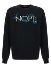 Undercover Nope Crew Neck Graphic Print Sweatshirt In Black