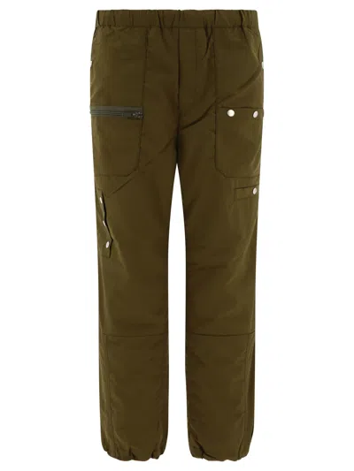 Undercover Nylon Cargo Trousers In Green