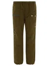 Undercover Cargo Trousers In Nylon In Green