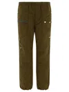 Undercover Cargo Trousers In Nylon In Green