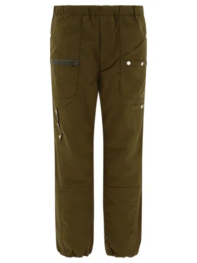 Undercover Nylon Cargo Trousers In Green