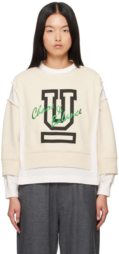 UNDERCOVER OFF-WHITE 'CHAOS & BALANCE' SWEATSHIRT