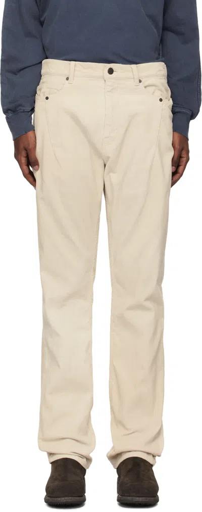 Undercover Off-white Corduroy Trousers In Ivory