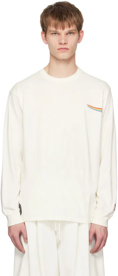 Undercover Off-white Print Long Sleeve T-shirt In Ivory