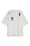 Undercover Oversize Cotton Graphic T-shirt In White