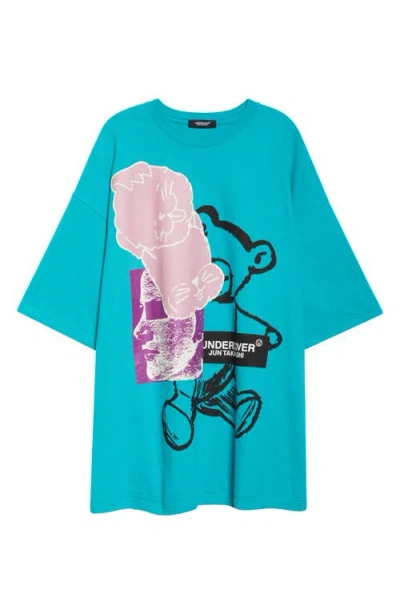 Undercover Oversize Graphic T-shirt In Blue