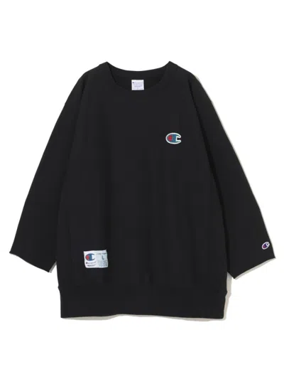 UNDERCOVER OVERSIZED BLACK T-SHIRT WITH LOGO PATCHES