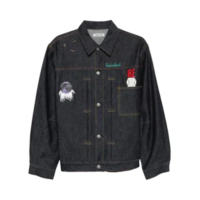 Pre-owned Undercover Oversized Embroidered Blouson 'indigo' | Blue | Men's Size 3