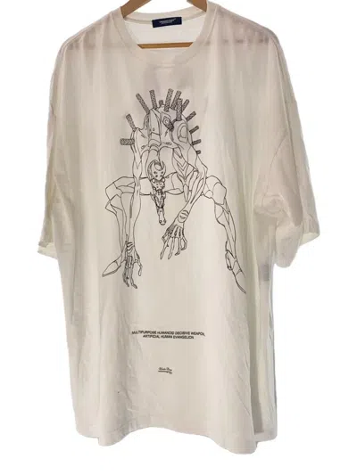 Pre-owned Undercover Oversized Neon Genesis Evangelion Tee In White
