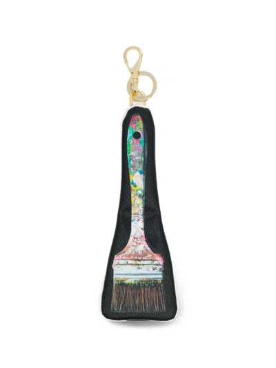 Undercover Paintbrush-print Leather Cardholder In Multi