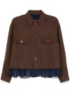 Undercover Panel Detailing Jacket In Braun