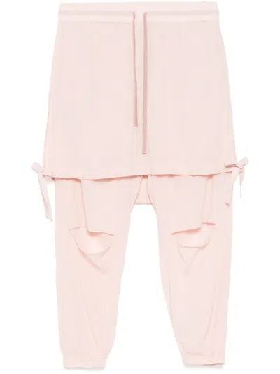 Undercover Panel Detailing Trousers In 粉色
