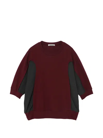 Undercover Panel Top In Burgundy