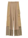 Undercover Panelled Cargo Pants In Brown