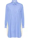 Undercover Panelled Cotton Shirt In Blue