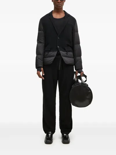 Undercover Panelled Drawstring Trousers In Black