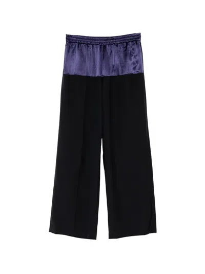 Undercover Panelled Elasticated-waist Trousers In Blue