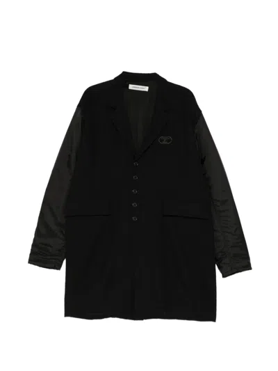 Undercover Panelled Logo-embroidered Jacket In Black