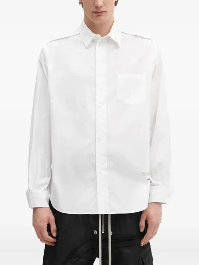 Undercover Panelled Poplin Shirt In White