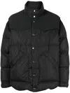 Undercover Panelled Puffer Jacket In Black