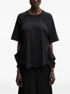 Undercover Panelled Raw-edge T-shirt In Multi